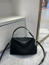 Genuine Leather Fashion Autumn Winter Boston Tote Soft Matte Suede Cow Leather Women's Handbag Shoulder Crossbody Bag For Women