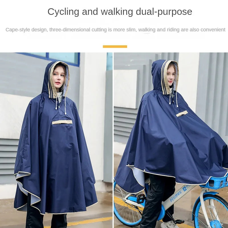 Kids' Cloak-Style Waterproof Poncho Raincoat