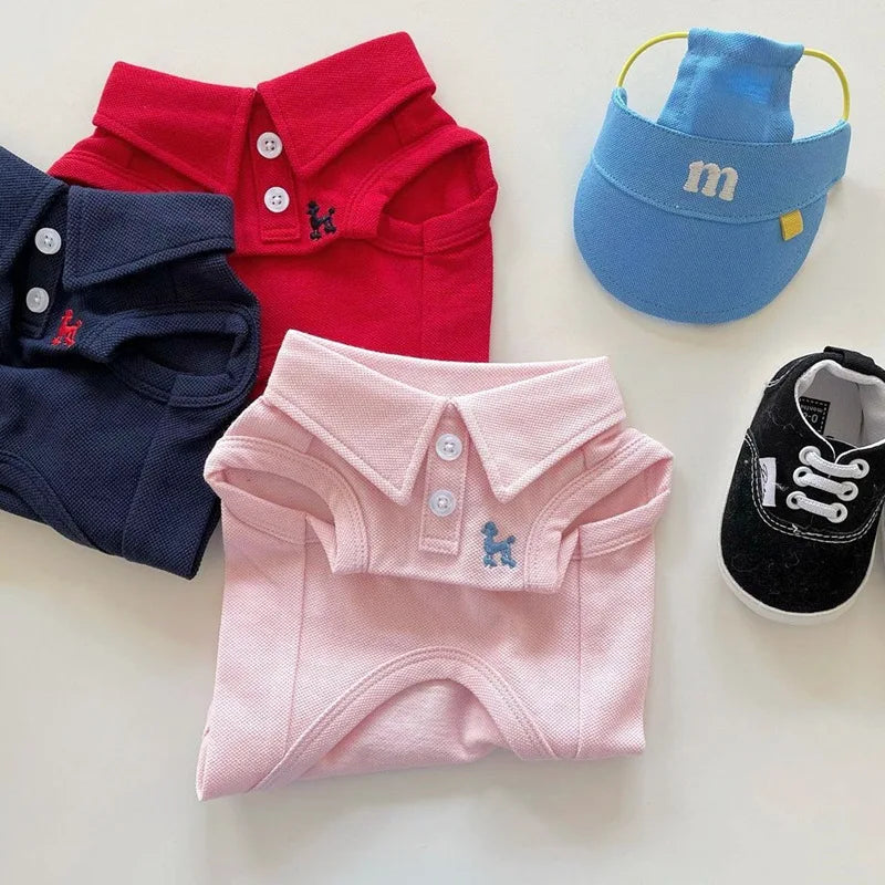 Breathable Cotton Polo Shirt for Dogs | Yorkie & Chihuahua