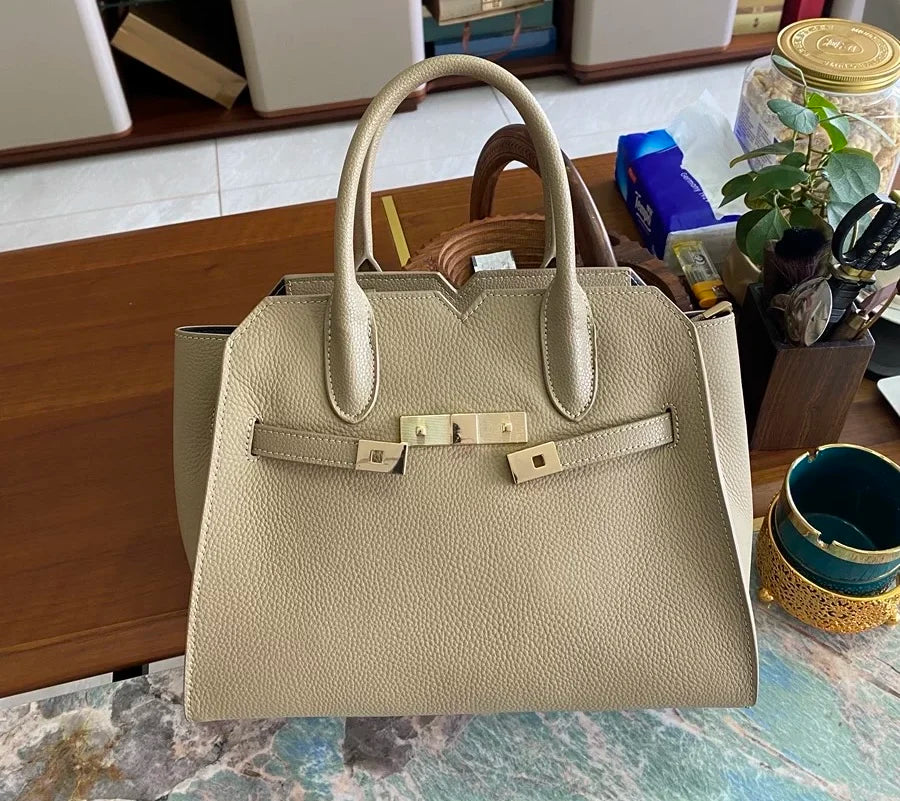 Hot Seller ZOOLER Quality Handmade 100%  Genuine Leather Women Handbag Luxurious Tote Shoulder Bags Female Business Use#YC368