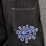 New Always Jeans High quality Printed Embroidery Straight Jeans Black Pants Men Jeans Printing Trend Street Wear AlwaysJeans Men