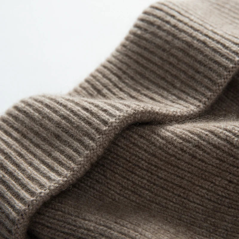 MERRILAMB 100% Cashmere Knit Beanie – Unisex Winter Hat