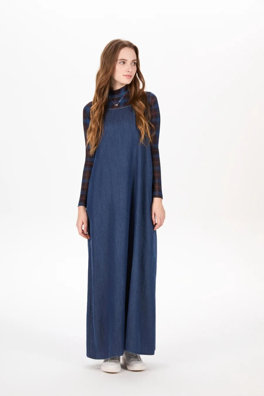 AW25 Denim Two-Piece: Loose Shirt & A-Line Slip Dress