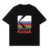 Kodak Polychrome Rainbow Graphic Tee — Unisex Vintage Retro Cotton T-Shirt
