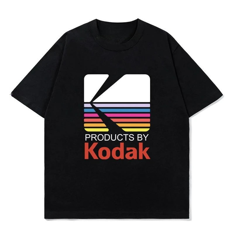 Kodak Polychrome Rainbow Graphic Tee — Unisex Vintage Retro Cotton T-Shirt