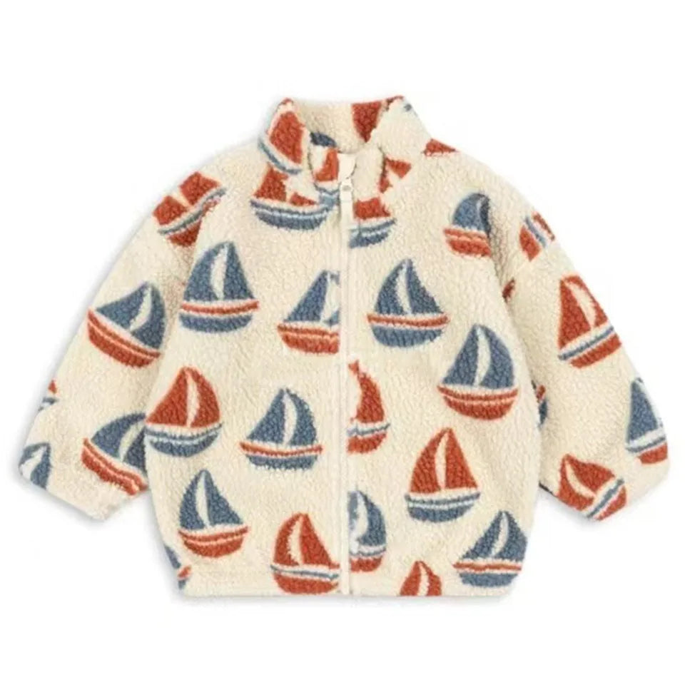 Kids' Sequin Lambswool Winter Jacket