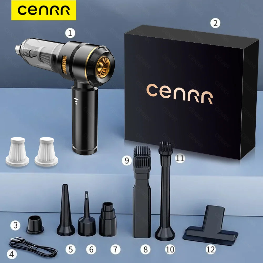 CENRR 998000PA Cordless Car Vacuum Cleaner – 3-Speed
