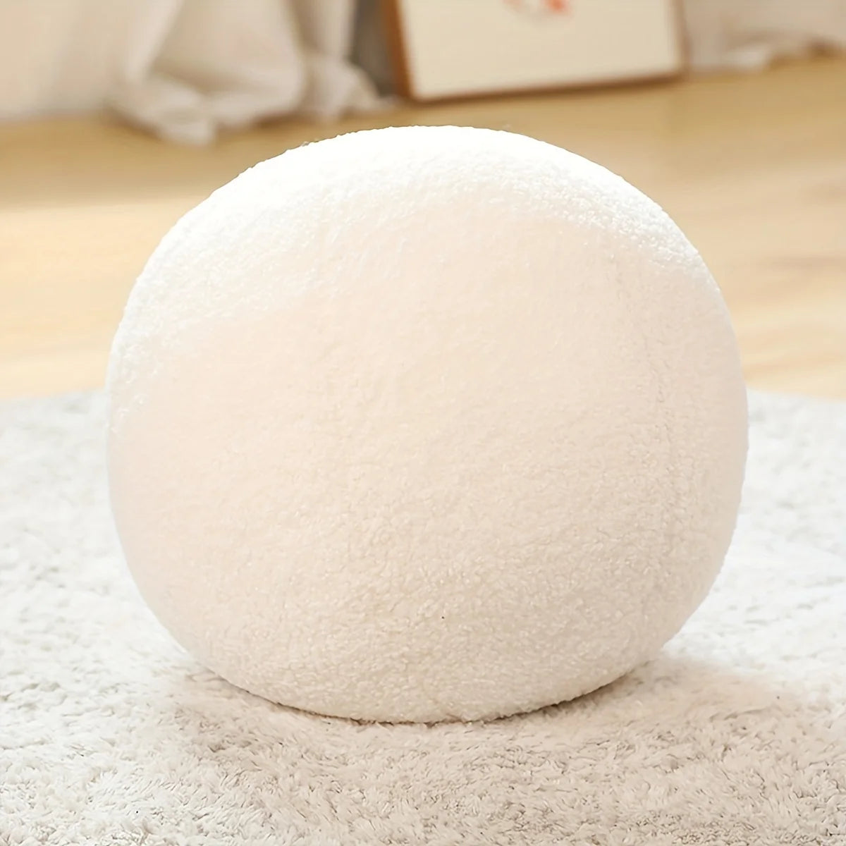 Nordic Spherical Throw Pillow – Soft Cotton Cushion