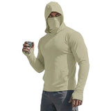 UPF50+ Performance T-Shirt Man Long Sleeve Summer Hoodie Casual Sun Running Quick Dry Sunscreen Fishing Ice Silk Pullover Shirt
