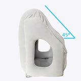 New Pattern Inflatable Travel Pillow Portable Chin Support Neck Pillow for Airplane Car Bus Train Office Nap Rest Support Pillow