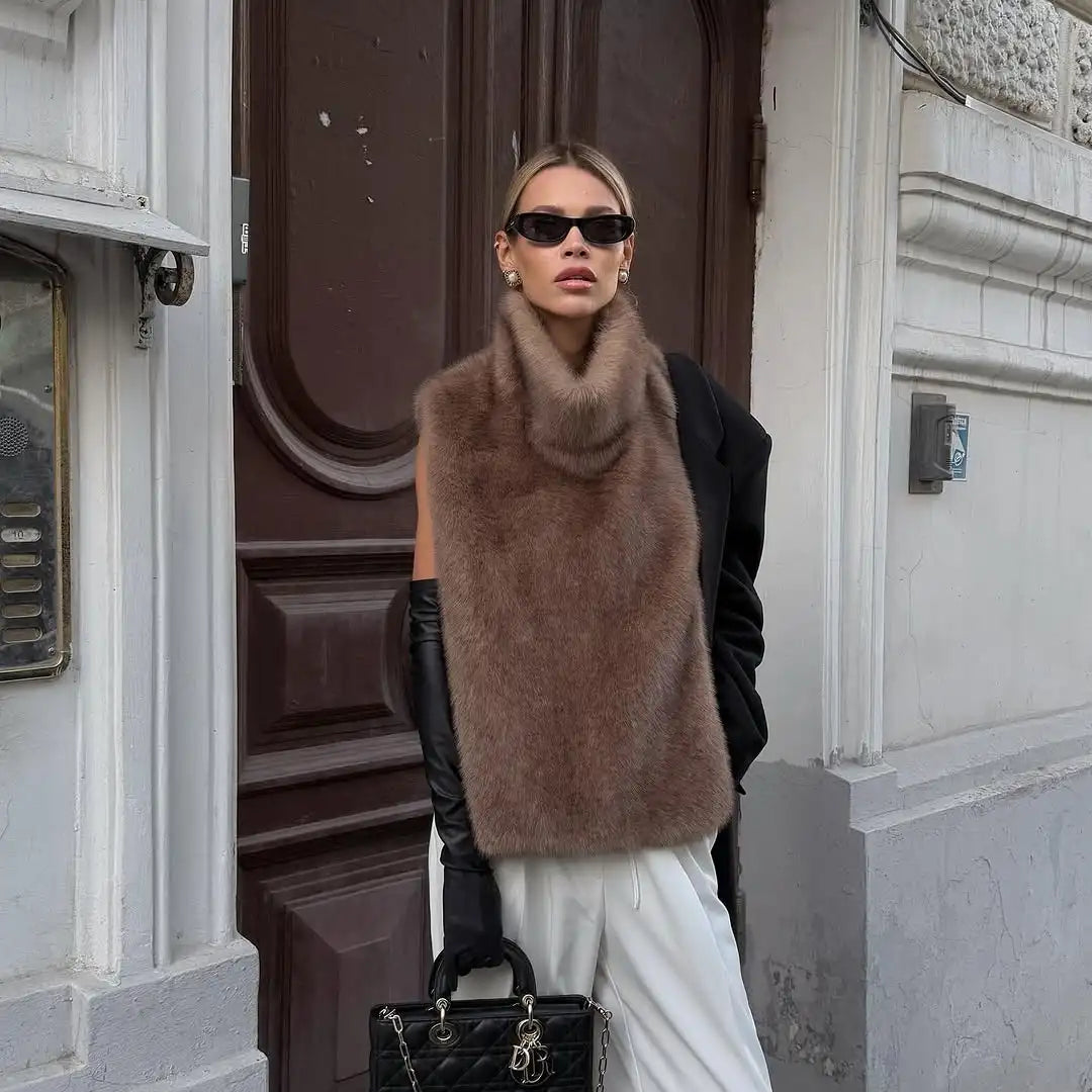 Women's Luxury Faux Fur Long Coat