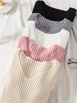 Women's V-Neck Knit Pullover Sweater