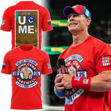 John Cena "Never Give Up" Men's Sports Tee