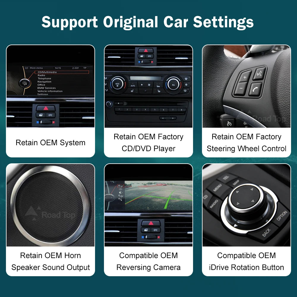 8.8'' Wireless CarPlay & Android Auto for BMW 3/5 Series – CCC & CIC Multimedia Screen