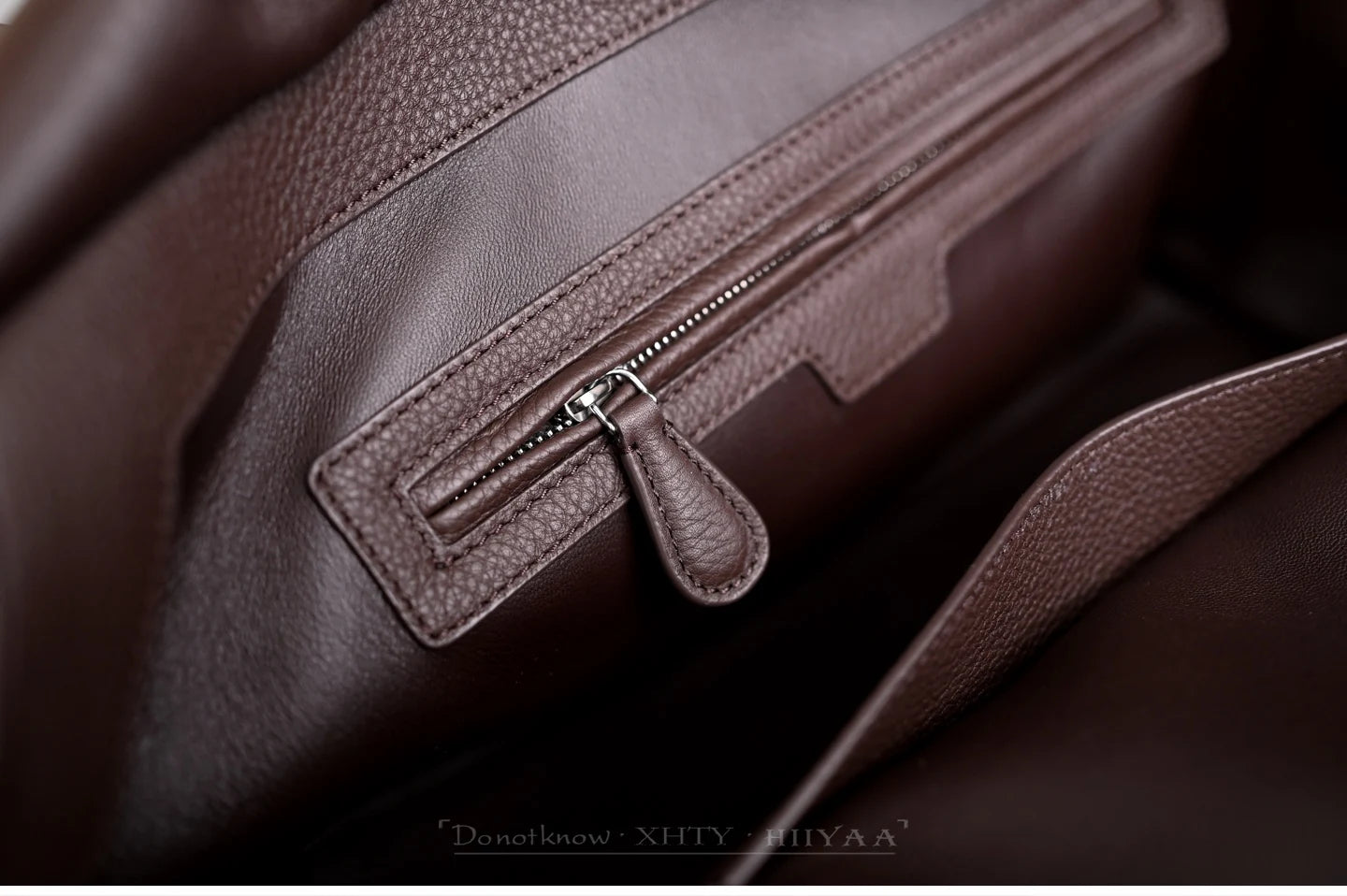 Genuine Leather Tote Bag – Pebbled Top-Grain Cowhide