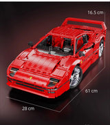 4026PCS Technical LOX Edition F40  Assembly MOC 140629 Building Block Car Supercar Model Adult High Difficulty Racing Toys