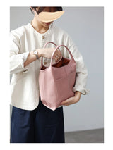 Women Genuine Leather Tote Luxury Light Weight And Comfortable To Use Handbag Colorful Soft Shopping Bags