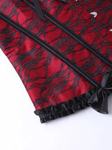 USA-Made Strapless Butterfly Lace-Up Court Corset