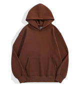 DIY Custom Your Brand LOGO 500GSM Heavy Weight New Autumn Winter Casual Thick Cotton Men's Top Solid Color Hoodies Sweatshirt