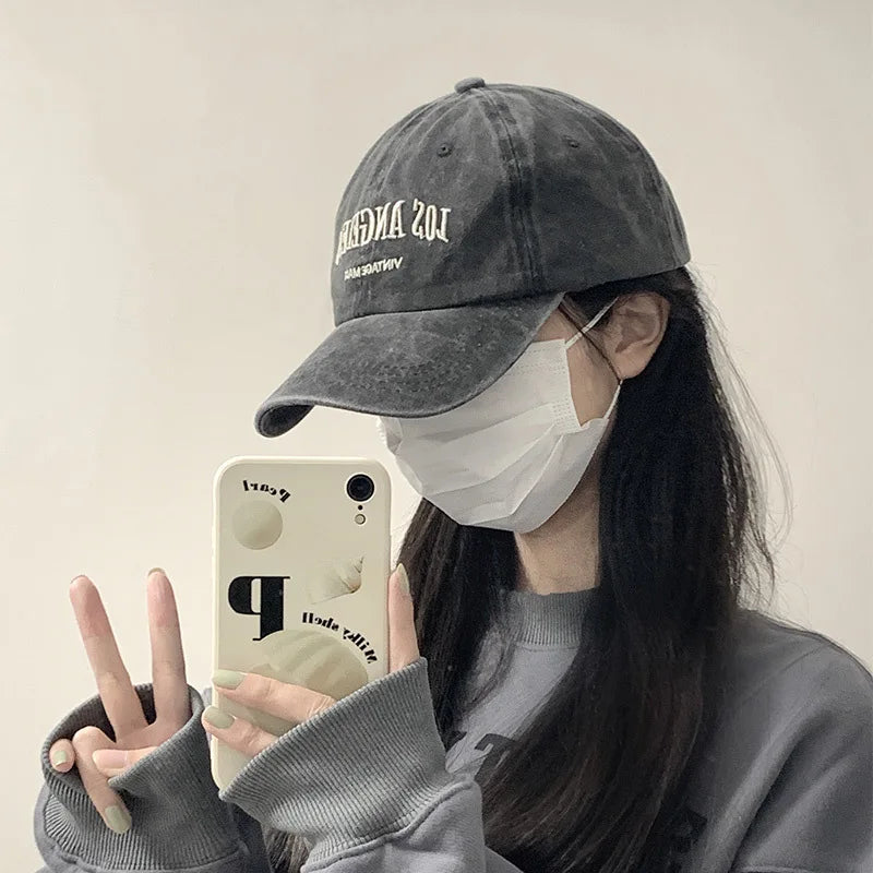 Unisex Washed Embroidered Baseball Cap