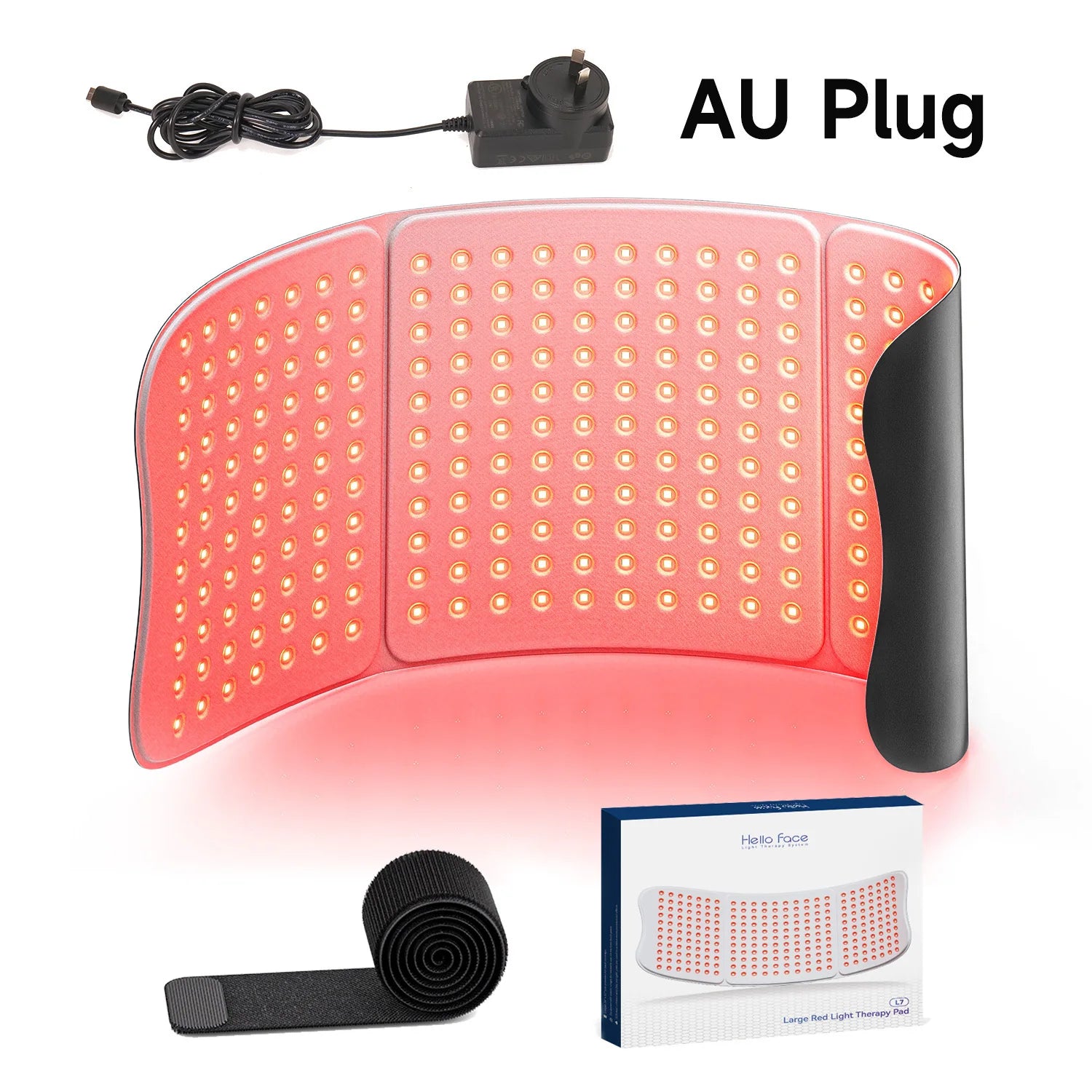 Upgraded Hello Face L7 Large Red Light Therapy Mat 792pcs LEDs 660 & 850nm Infrared Light Therapy Pad For Full Body Pain Relief