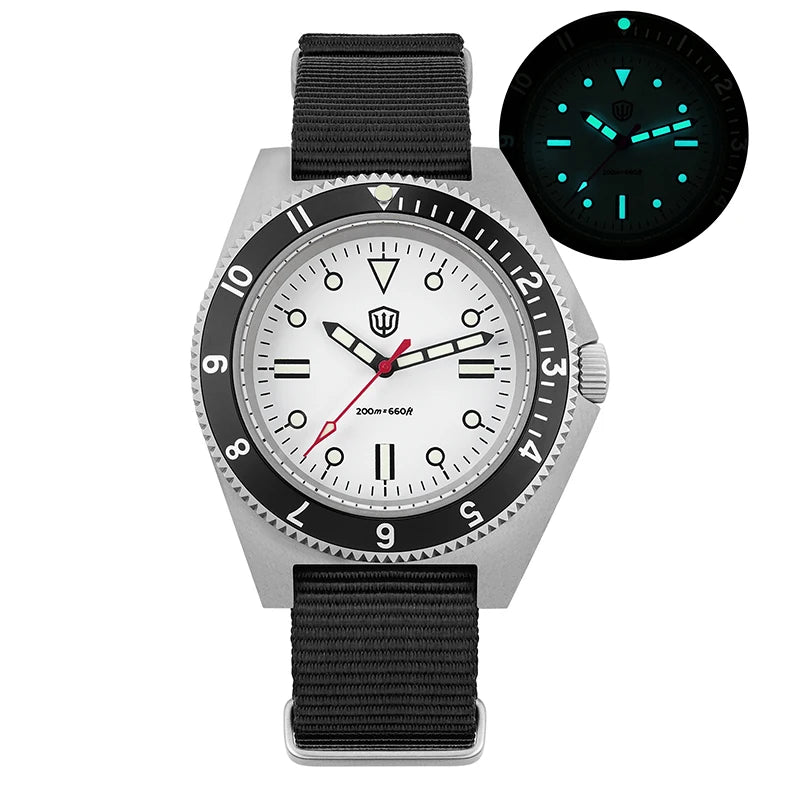 Watchdives WD1972 Quartz Watch VH31 Sweep Seconds Movement Sapphire Crystal BGW9 Luminous 20Bar Waterproof Vintage Men Watches