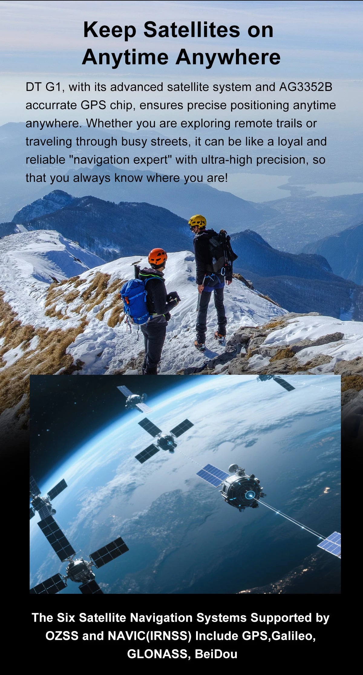 GPS Adventure Smartwatch – Sapphire Edition