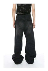 Men’s Vintage Gradient Wide-Leg Jeans