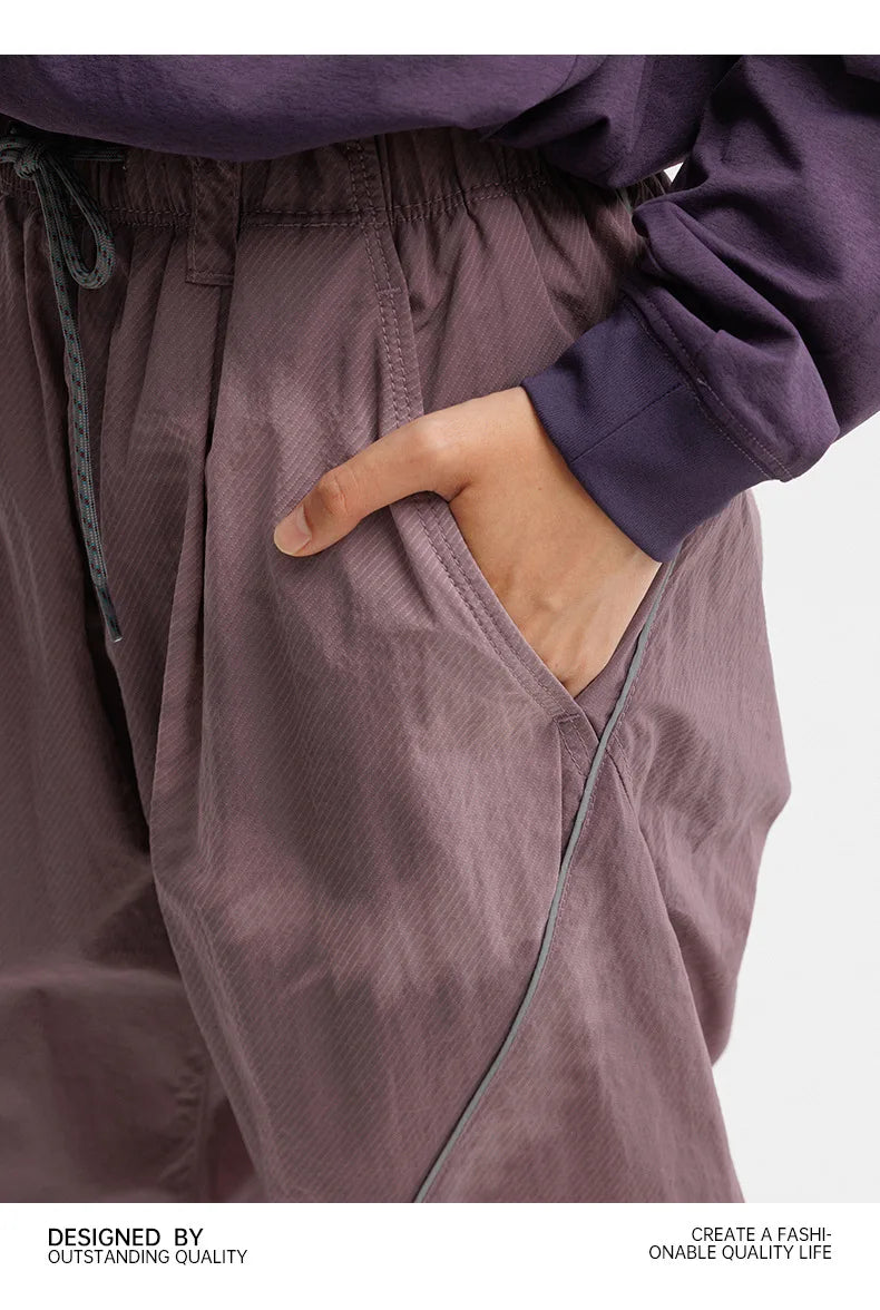 Men's Loose Fit Elastic Waist Cargo Pants