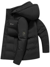 Men's Premium Hooded Puffer Jacket | Outdoor Warmth