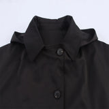 European Style Hooded Trench Jacket
