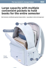 2026 Female Fashion Men High Capacity Waterproof College Backpack Trendy Women Laptop School Bags Cute Girl Travel Book Bag