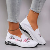 Women's Breathable Mesh Flat Sneakers — Lightweight Slip-On Casual Shoes