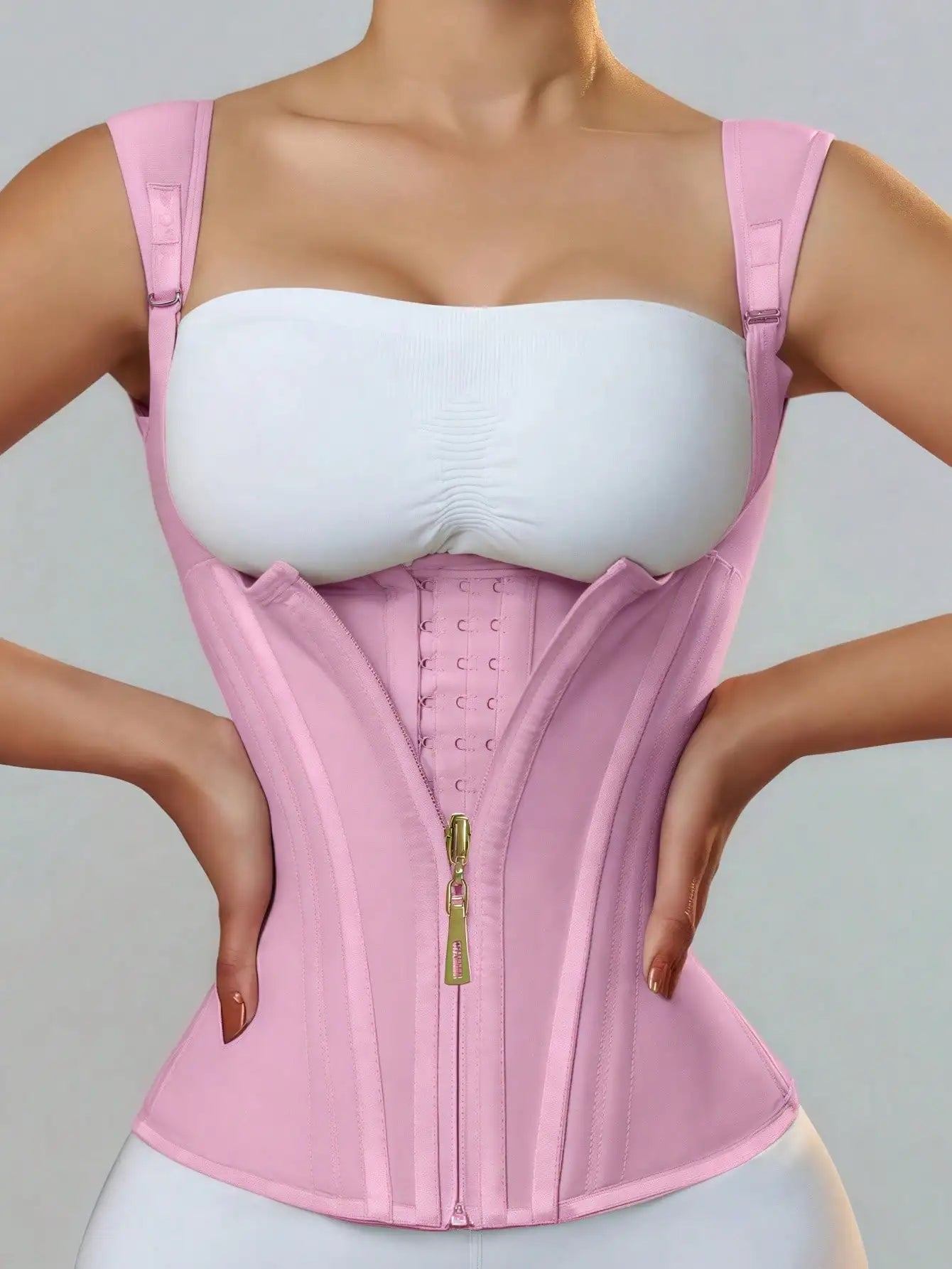 Women’s High-Compression Latex Waist Trainer – USA-Made Colombian Style Slimming Shaper