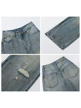 CHIC VEN Retro Women's Jeans Loose Casual  New High Waisted Wide Legs Denim Pant Female Trousers Spring Autumn 2025