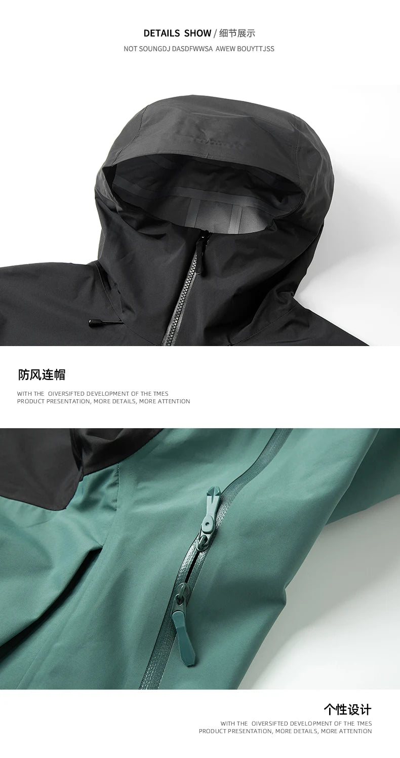 2026 Same as bird home Outdoor Sports Camping Mountaineering Fashion Men's Windproof British Wind Hooded Simple Storm Jacket