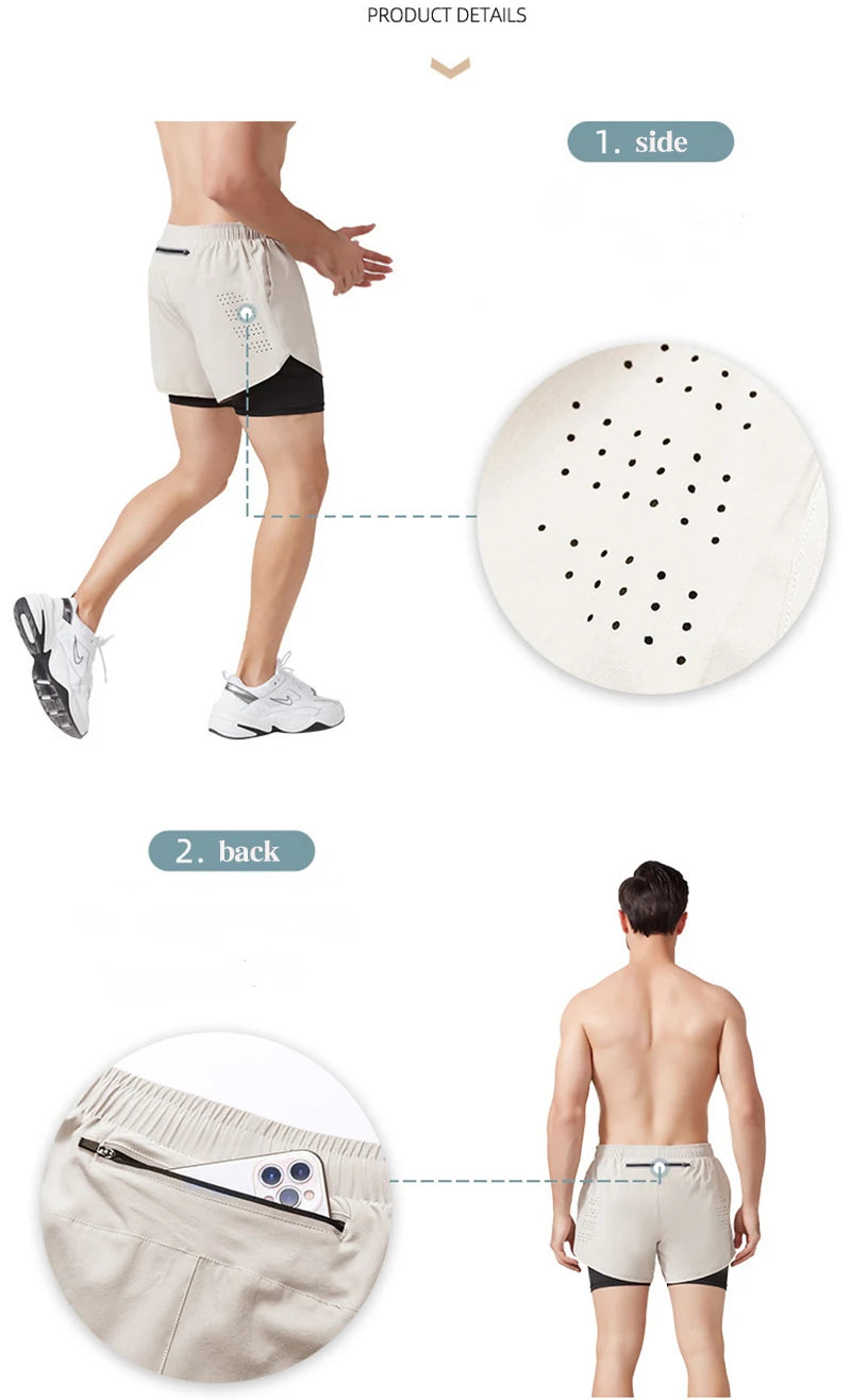 Performance Double-Layer Training Shorts | Moisture-Wicking Athletic Gear