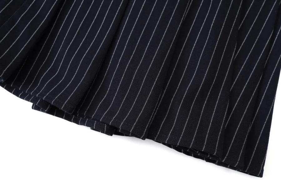 AW25 Pinstripe Collection – Knit & Slip Dress Set