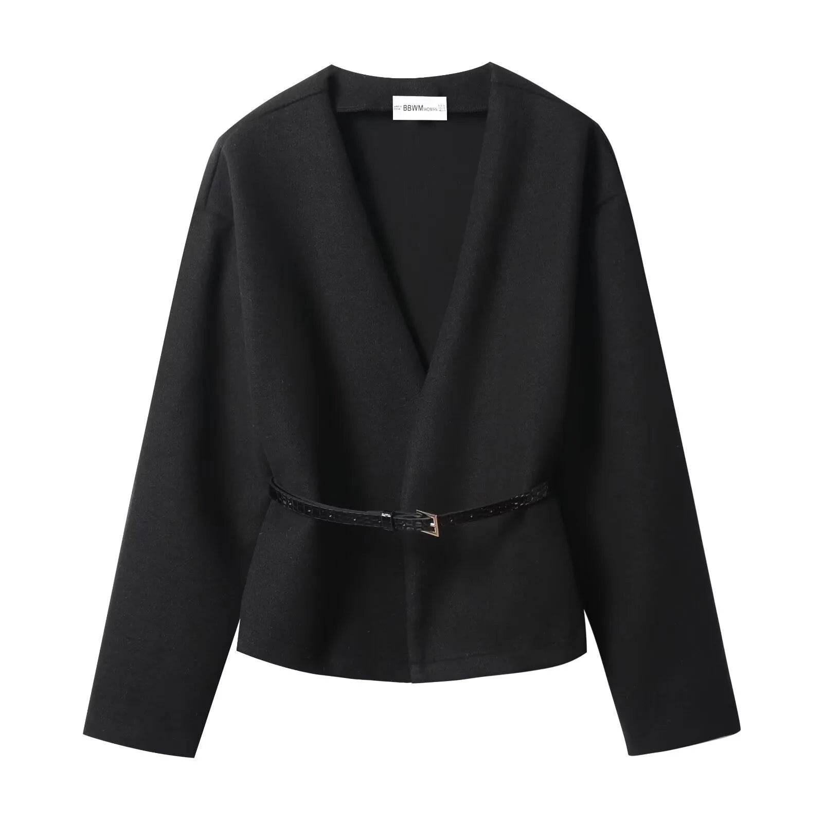 Elegant Belted Wrap Jacket