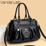Three Layers Luxury Casual Tote Women Bag Top Quality Pu Leather Ladies Hand Bags for Women Big Shoulder Crossbody Bags Sac New