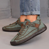 Women's Retro Leather Loafer Boots – Mid Top