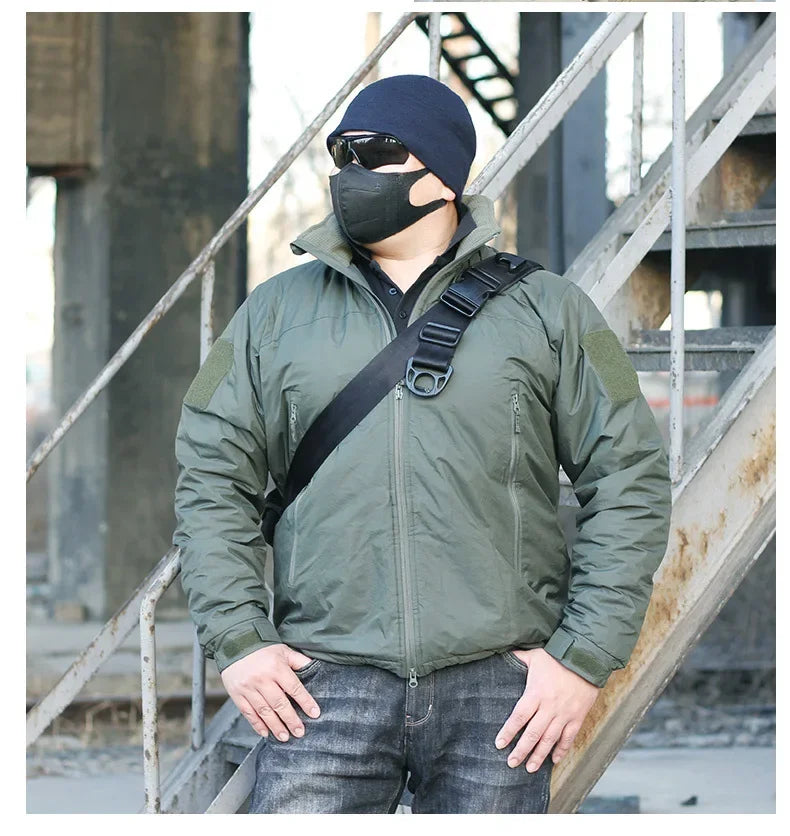 Men's Tactical Winter Down Jacket – Waterproof Outdoor Parka