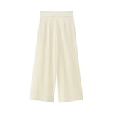 2-Piece Sleeveless V-Neck Trouser Set with Belt – Summer Commuter Wide Leg Suit