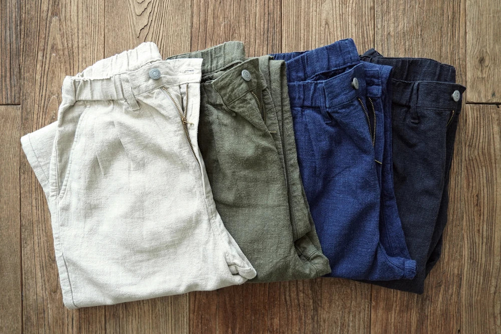 Men's Ramie Cotton Relaxed Summer Pants