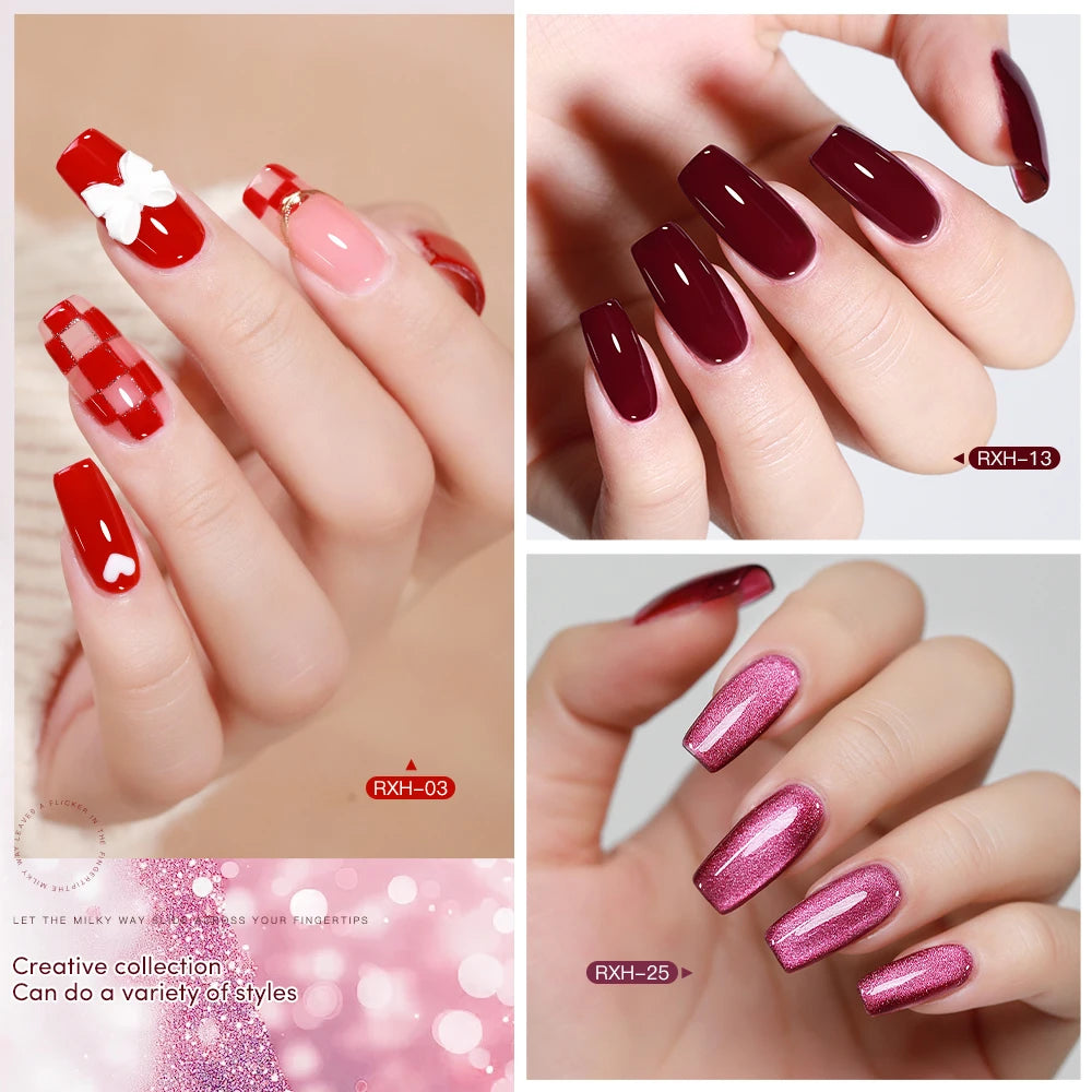 30-Piece Gel Nail Polish Set | Valentine's Romance Collection