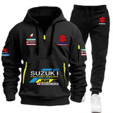 Men’s Multi-Pocket Hoodie & Athletic Pants Set