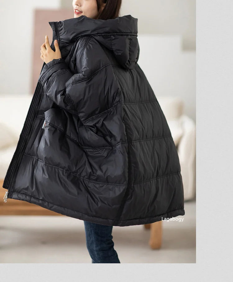 Women’s Oversized White Duck Down Puffer