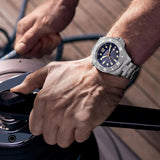 FeelNever Profession Casual Sports Mechanical Man Watch Stainless Steel Sapphire Crystal 50Bar Auto Date Wristwatch Reloj Hombre