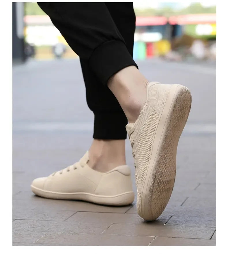 Summer Men's Casual Sports Shoes, Men's and Women's Wide Version Barefoot Shoes Outdoor Running Casual Shoes, Minimalist Shoes
