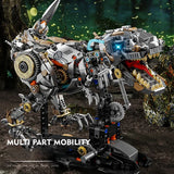 1268PCS Dinosaur Building Blocks Mechanical T-Rex Model Bricks Creative Desktop Decoration Educational DIY Toys Holiday Gifts